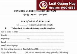 Công Bố Tiêu Chuẩn Chất Lượng