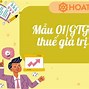 Tờ Khai Trị Giá Tính Thuế Hàng Hoá Nhập Khẩu